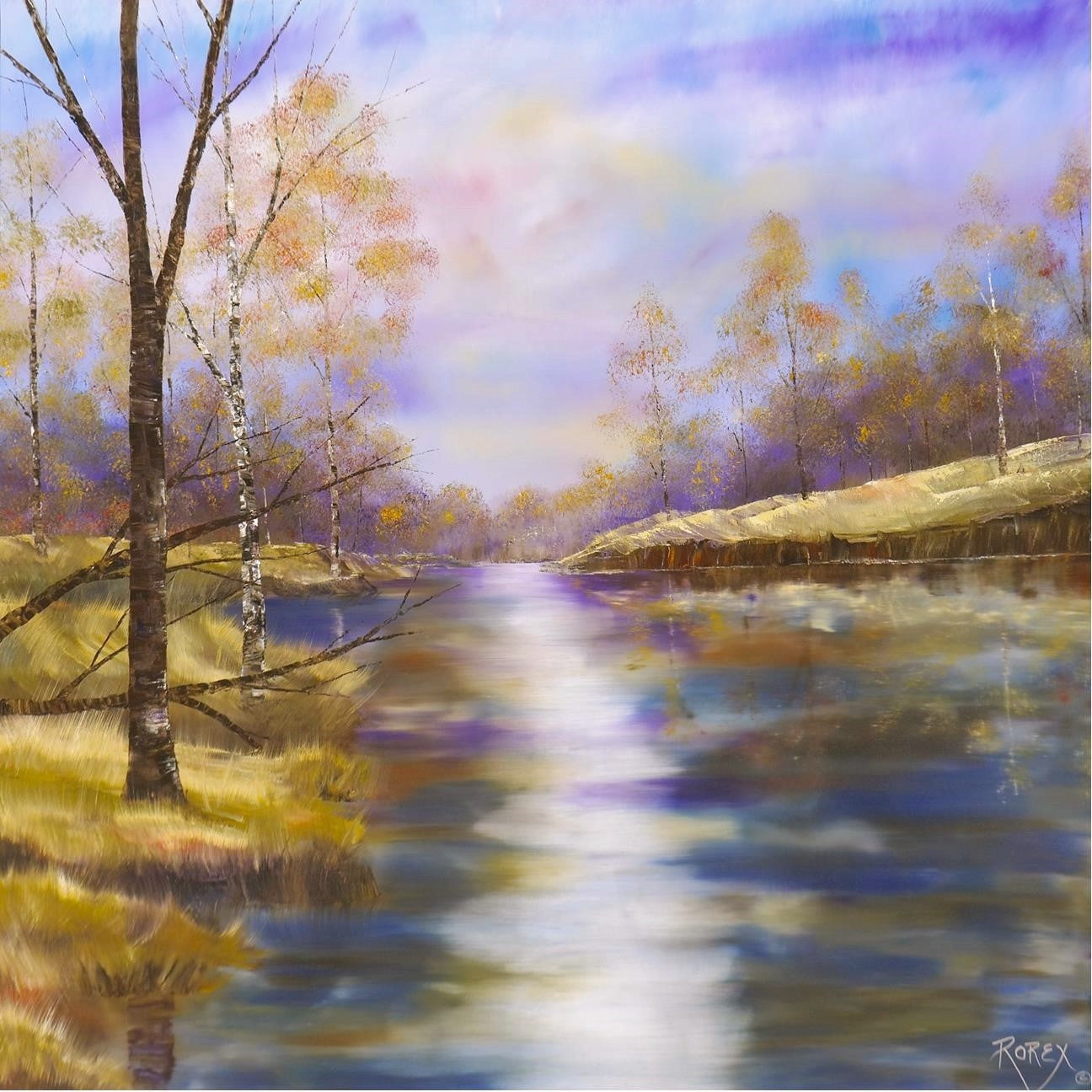 FALL LANDSCAPE WITH WATER