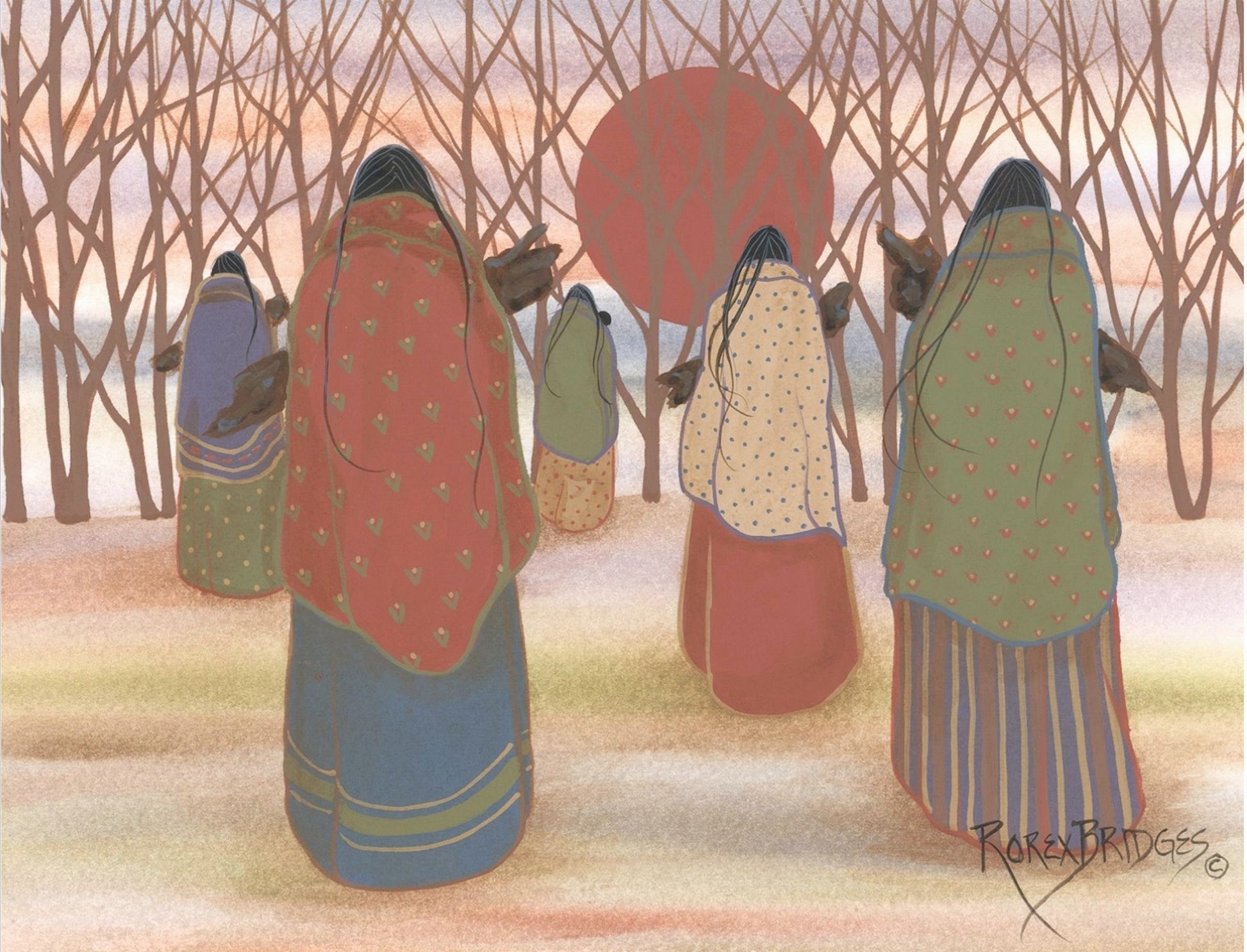 NAVAJO WOMEN WITH WOOD